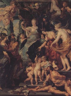 Peter Paul Rubens The Felicity of the Regency of Marie de'Medici (mk01) Sweden oil painting art